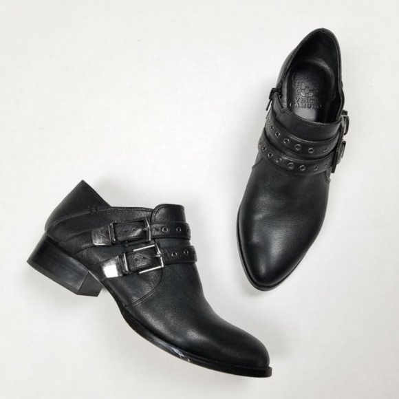vince camuto cosmika buckle bootie